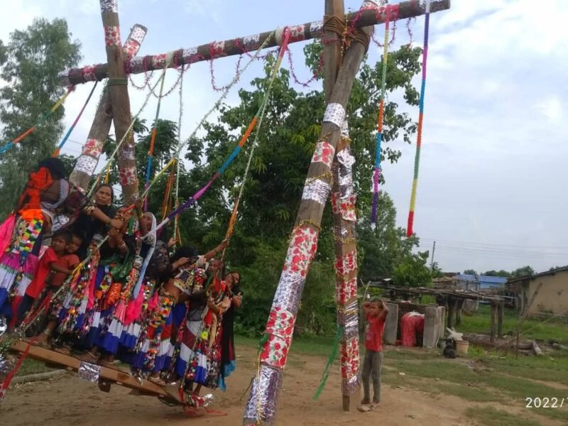 राना थारू समुदायको तीज (सामन) पर्व,  एक महिना तिन दिन