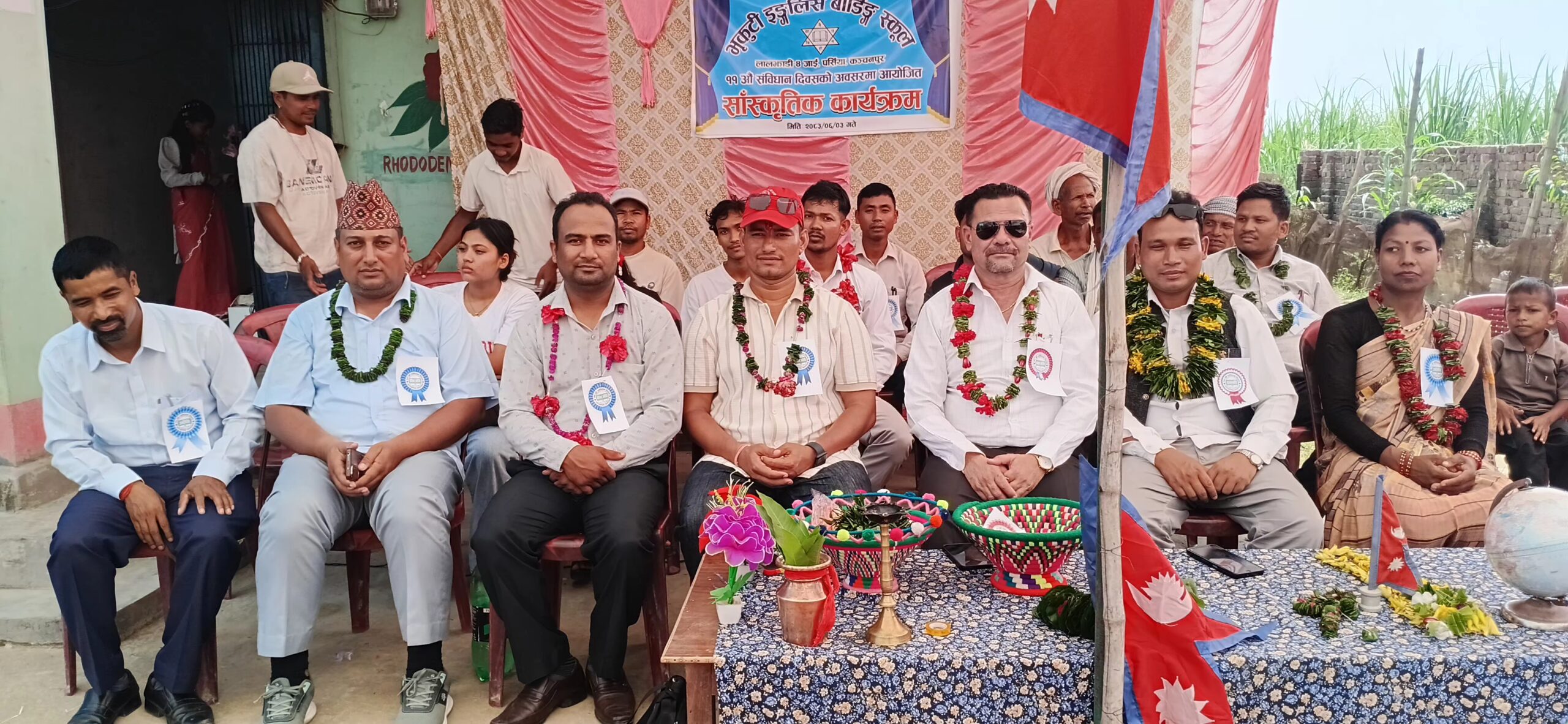 लालझाडीमा विविध सांस्कृतिक कार्यक्रमसहित भृकुटी बोर्डिङ स्कुलले मनायो ११औँ संविधान दिवस