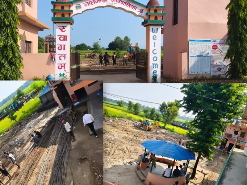 लालझाडी गाउँपालिकाको प्रशासकीय नयाँ भवन निर्माण सुरु