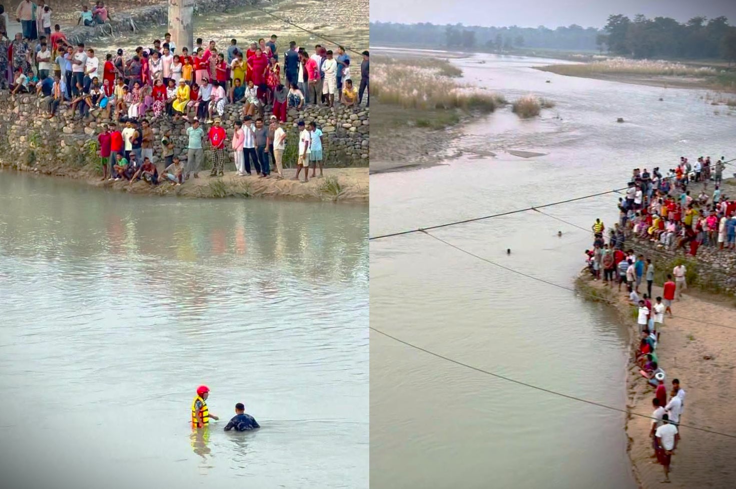 खुटिया नदीमा डुबेर १७ वर्षीय दोर्ण सुवेदी बेपत्ता
