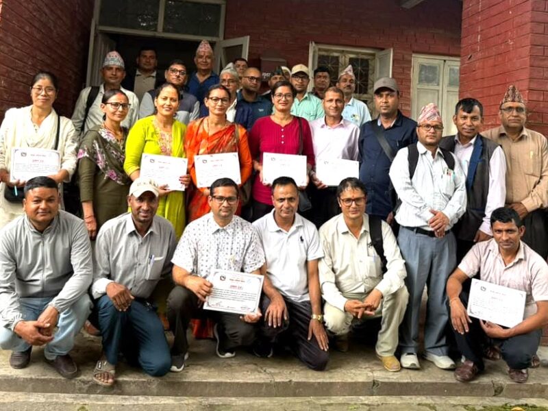 वैश्विक नागरिक शिक्षासम्बन्धी पाँच दिने शिक्षक तालिम धनगढीमा सम्पन्न